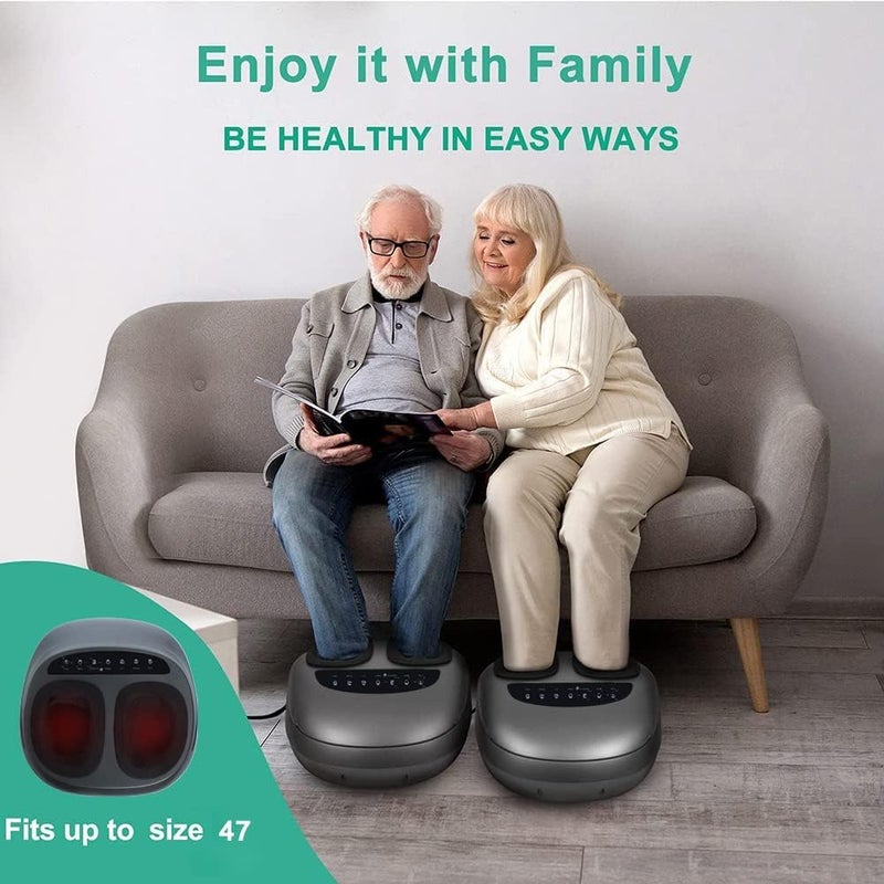 TDOO Foot Massager Machine With Heat/Remote, Deep-Kneading, Compression, Shiatsu, 3 Mode Settings & Adjustable Intensity, Feet Massager For Relieve Foot Pain From Plantar Fasciitis, Improve Circulation - Image 5