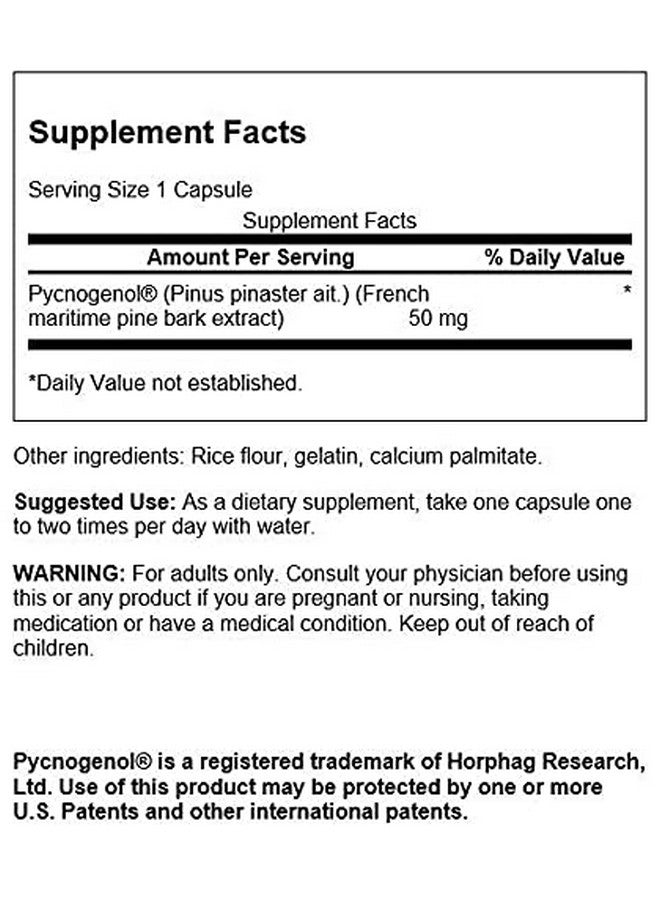 SWANSON Pycnogenol 50 Mg 50 Caps 2 Pack - Image 3