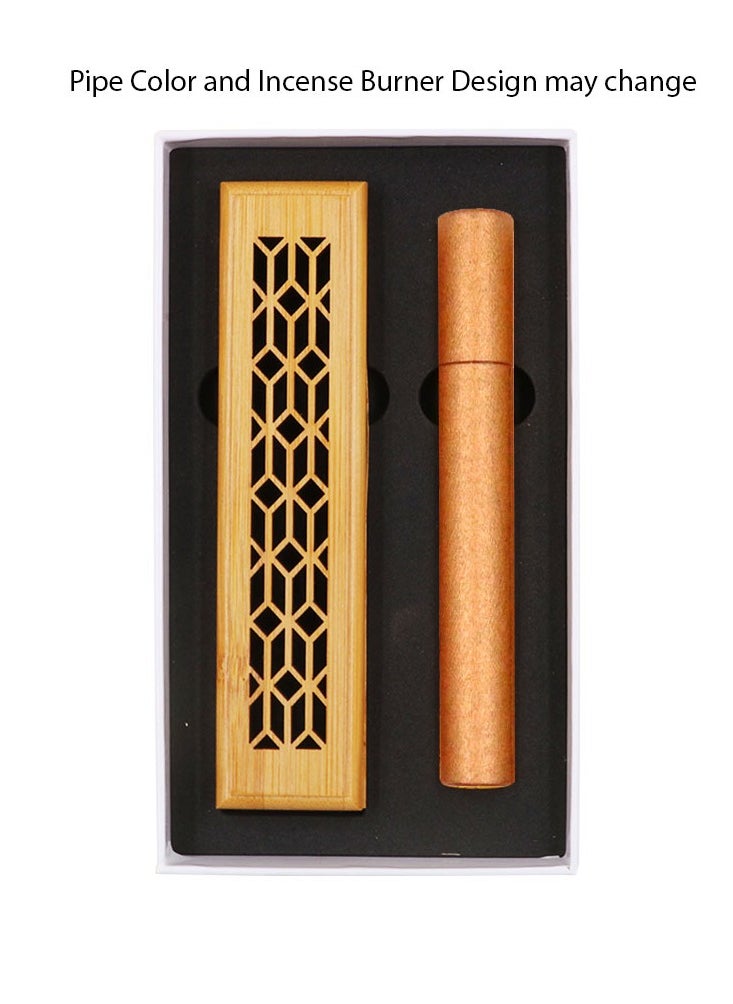 Bakhoor BoSidin Natural Cambodian Oud Bakhoor Incense Sticks 20 piece with Wooden Burner  - Image 2