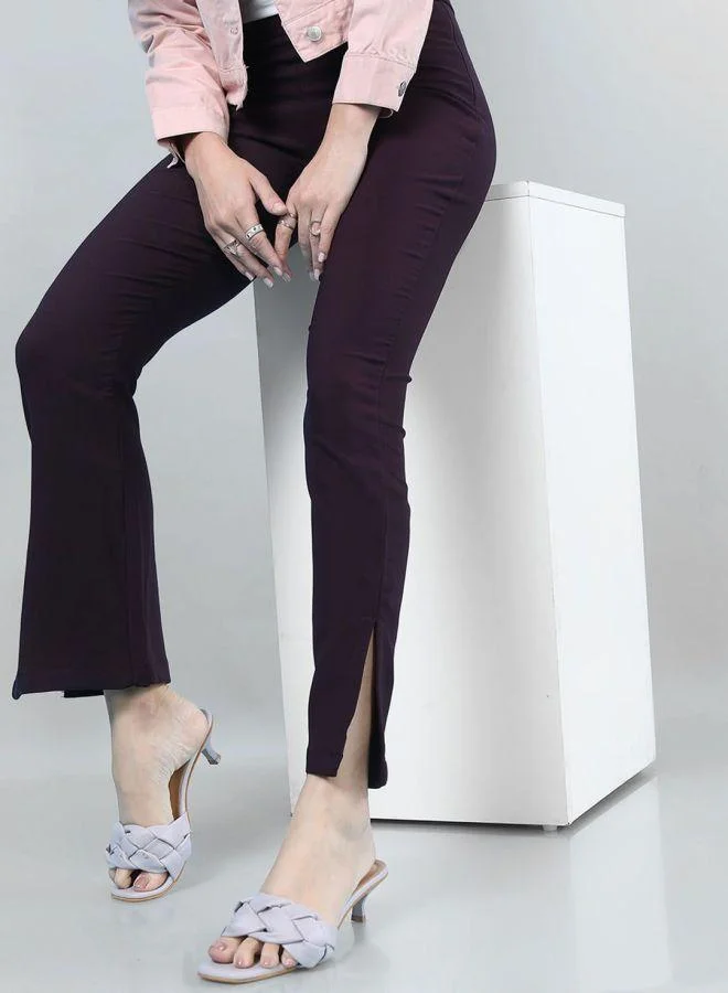 Freehand  Women Tapered Solid High-Rise Straight Pants for Women | Best Price UAE