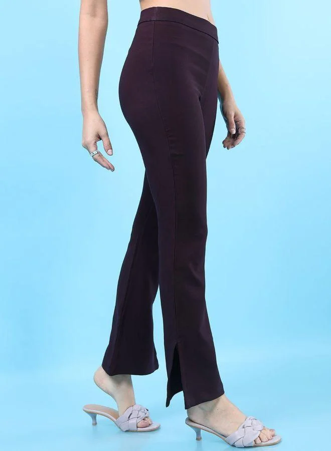 Freehand  Women Tapered Solid High-Rise Straight Pants for Women | Best Price UAE