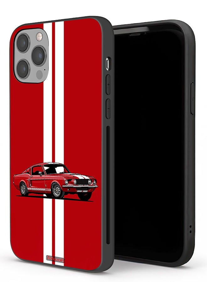Tolwak Apple iPhone 12 Pro Max Protective Case Vintage Car Abstract Art  - Image 1