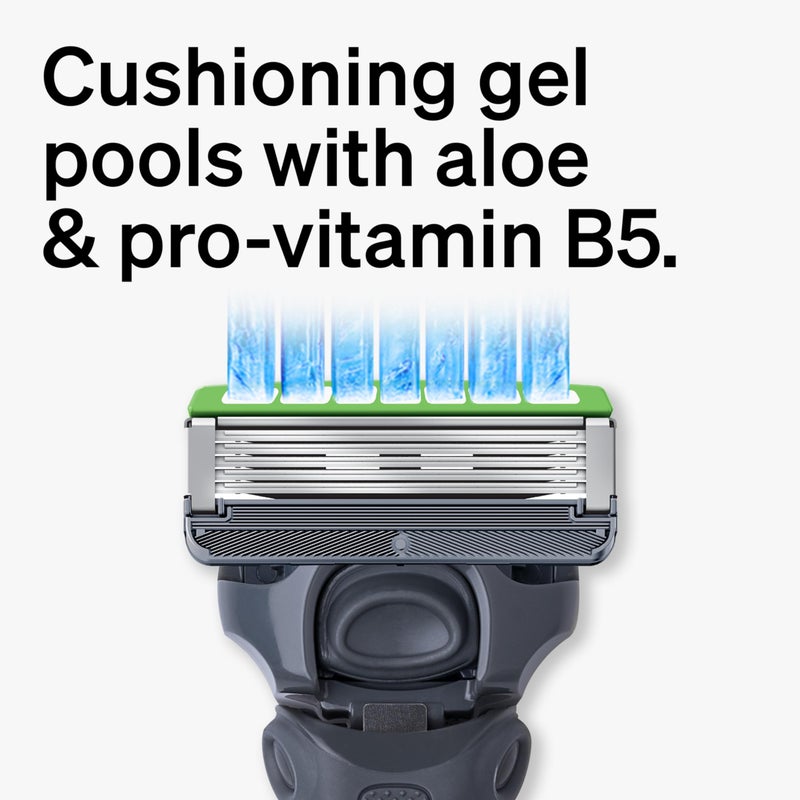 Schick Hydro Sensitive Razor Refills, 12ct | 5 Blade Razor for Men, Shaving Blades, 12 Refills - Image 4