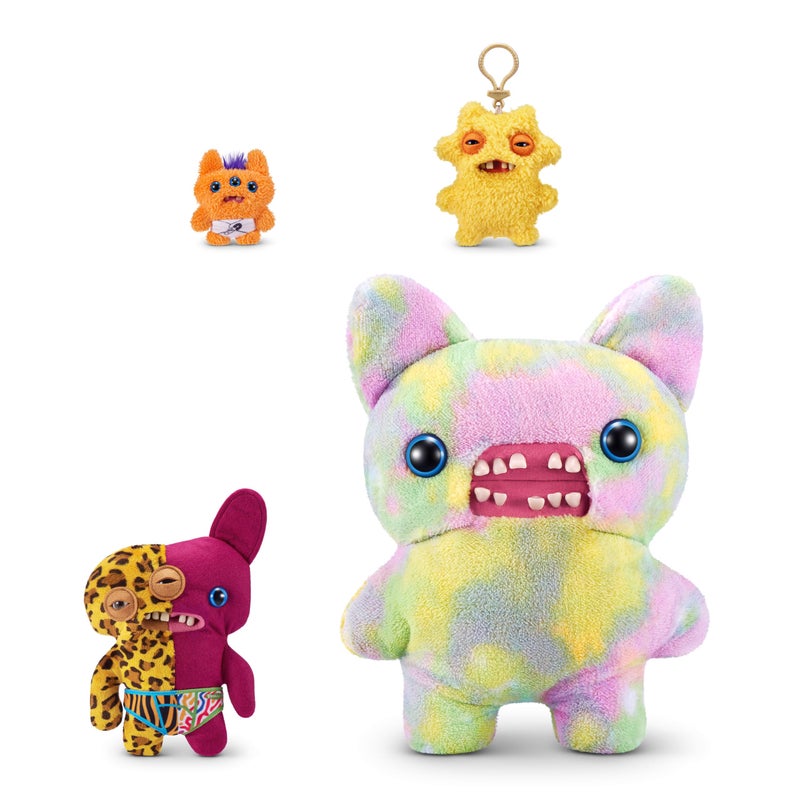 Fuggler Misfit Monsters Series 1 9" by ZURU Funny Ugly Monster Plush Toy (Annoyed-o - Leopard & Burgandy) - Image 4