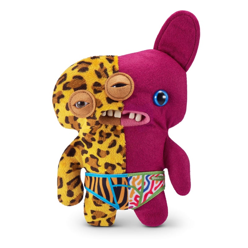 Fuggler Misfit Monsters Series 1 9" by ZURU Funny Ugly Monster Plush Toy (Annoyed-o - Leopard & Burgandy) - Image 2
