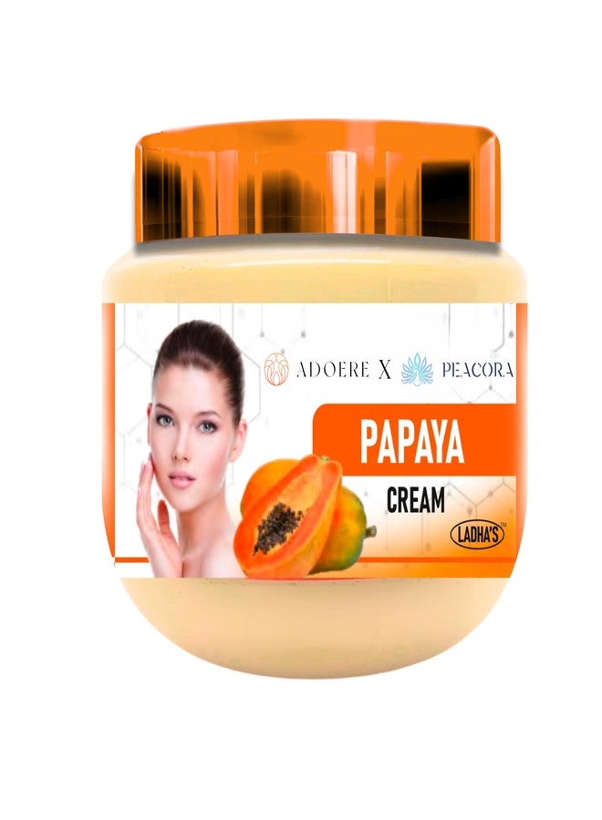 PEACORA Face Cream For Facial Moisturizer for Women, Paraben Free, Dermatologist Tested Daily Moisturizing for Dry Skin Cruelty Free (360ml, Papaya) - Image 1