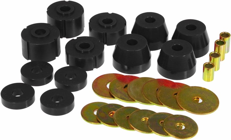 Prothane 4-102-BL Black Body Mount Kit - Image 1