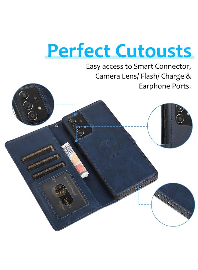 إيروريكس جراب لهاتف Samsung Galaxy A13 4G من جلد العجل 2 في 1 قابل للفصل بغطاء خلفي مغناطيسي وغطاء جلدي - Image 5