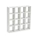 Cutemini Miniature Furniture Storage Rack 112 Dollhouse Furniture 16 Grid Shelf Bookshelf Display Shelf Wall Rack Stand Mini House Scene Decoration White - Image 2