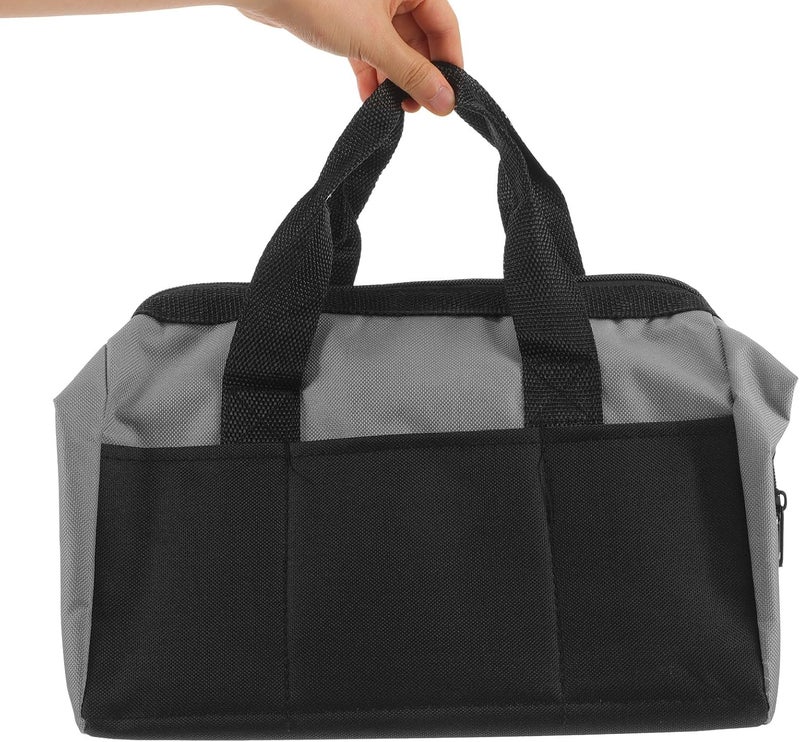 12-inch Multi-function Electrician Tool Tote Bag Large Capacity Sturdy Tool Storage Pouch for Home Maintenance and Carpentry - Image 4