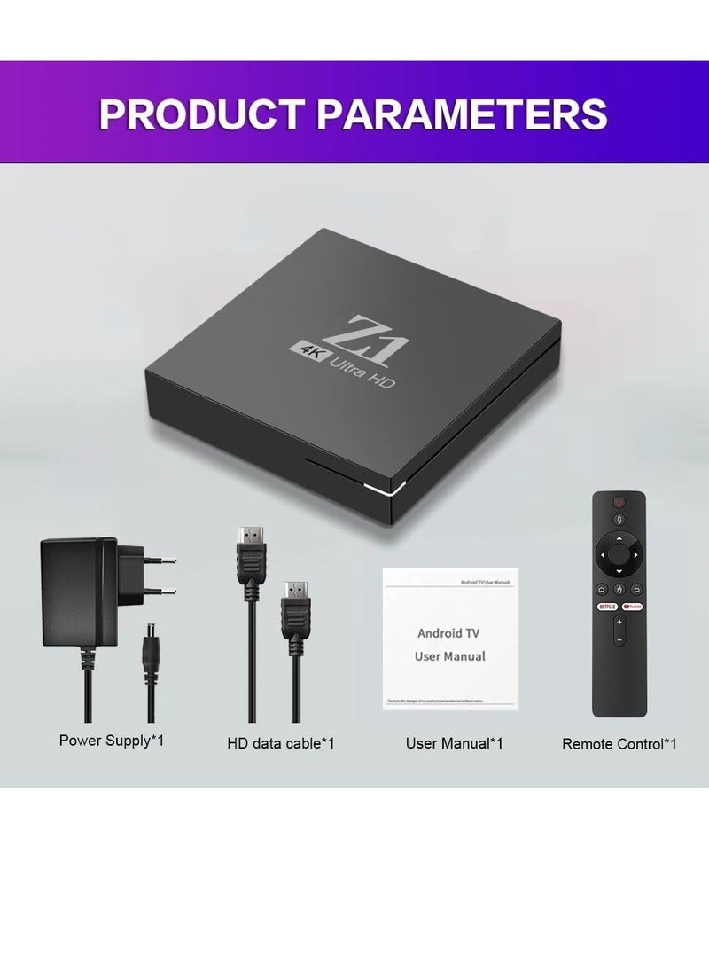 Android - Z1 4k Android TV Box - H313 Quad Core - 2+16 rom - Ott box - Set top box - Android 10 - Image 1