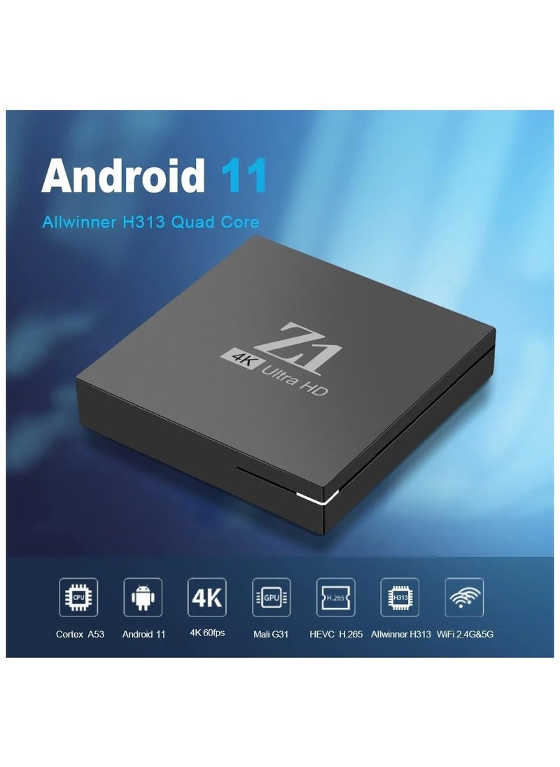 Android - Z1 4k Android TV Box - H313 Quad Core - 2+16 rom - Ott box - Set top box - Android 10 - Image 1