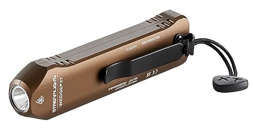 Streamlight 88813 Wedge XT 500-Lumen 1900-Candela Flat Everyday Carry Flashlight, Includes USB-Cable and Pocket Lanyard, Coyote - Image 1
