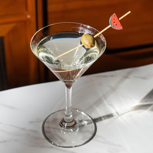 PuTwo Cocktail Picks Handmade Bamboo Toothpicks 100pcs 4.7” in Watermelon Decor - Image 4