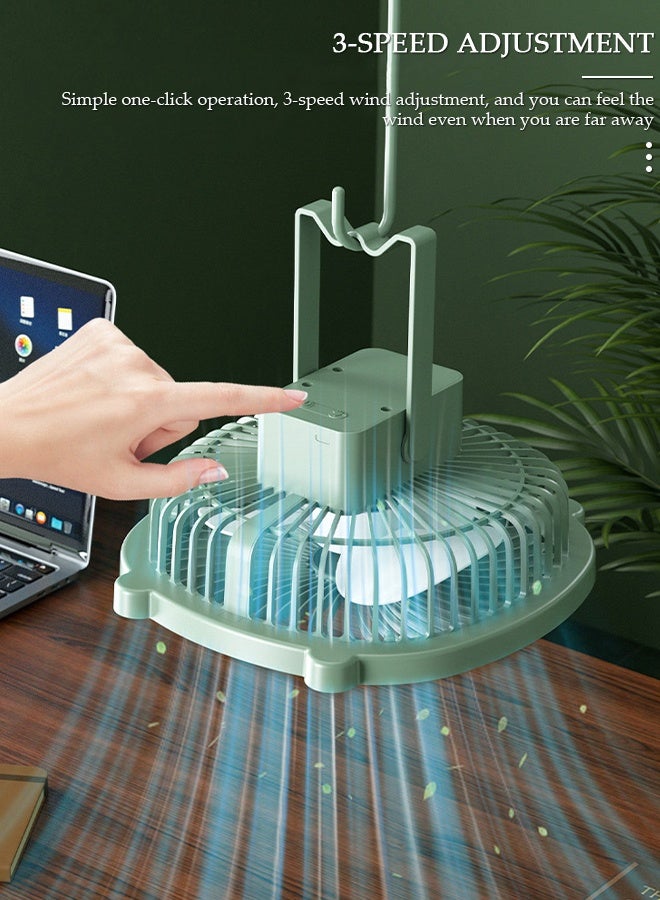 DUNISO Air Circulator Fan with light Small Quiet Turbo Force Desk Fans with Base-Mounted Controls 3 Speed Cooling Fan Floor Fan Wall Mounted Fan for Whole Room Home Bedroom Office - Image 5