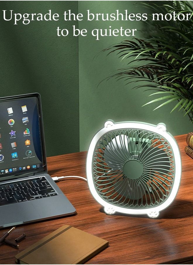 DUNISO Air Circulator Fan with light Small Quiet Turbo Force Desk Fans with Base-Mounted Controls 3 Speed Cooling Fan Floor Fan Wall Mounted Fan for Whole Room Home Bedroom Office  - Image 2