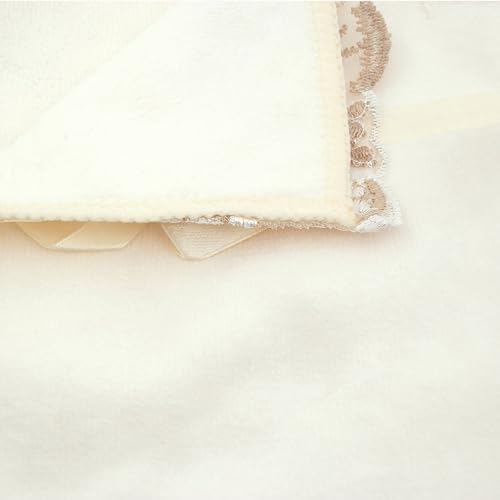 Riverbyland Soft Touch 2 Microfiber Towel and 1 Microfiber Bath Towel Lace Floral Edged Set of 3 - Image 3