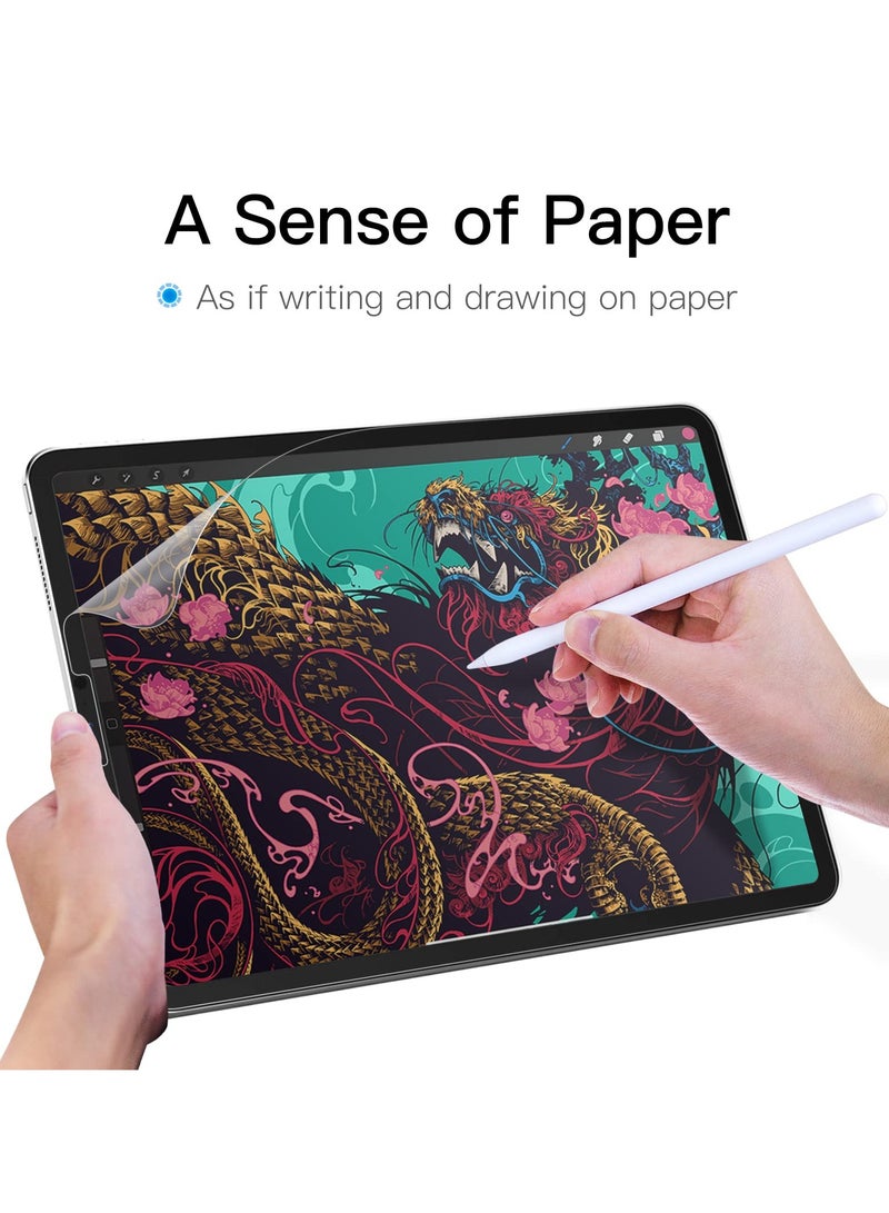 Jetech Paper Screen Protector For Ipad Pro 12.9 Inch 2022 2021 2020 2018 Model Edge To Edge Liquid Retina Display Anti Glare Matte Pet Paper Film For Drawing - Image 3