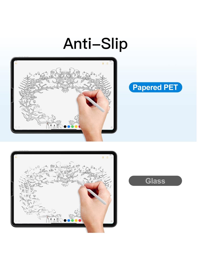 Jetech Paper Screen Protector For Ipad Pro 12.9 Inch 2022 2021 2020 2018 Model Edge To Edge Liquid Retina Display Anti Glare Matte Pet Paper Film For Drawing - Image 4