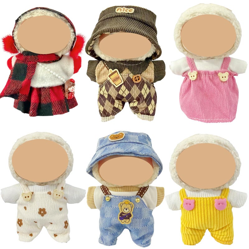 Ezcora Clothes for Doll 6 Pack Doll Outfits for 17cm Doll Perfect for Play and Display Accessories for Dolls Collectors No Dolls Set 8 - Image 2