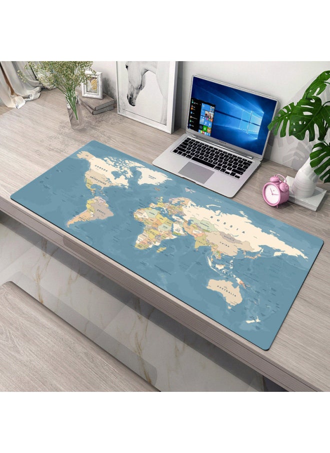 Generic Large Computer Keyboard Pad Chinese Style Retro Game E-sports Office Desk Pad Creative Game Mouse Pad Wholesale-Colour:Length/width/thickness: 300*800*3mm-Pattern:Yellow Map English Version  - Image 4