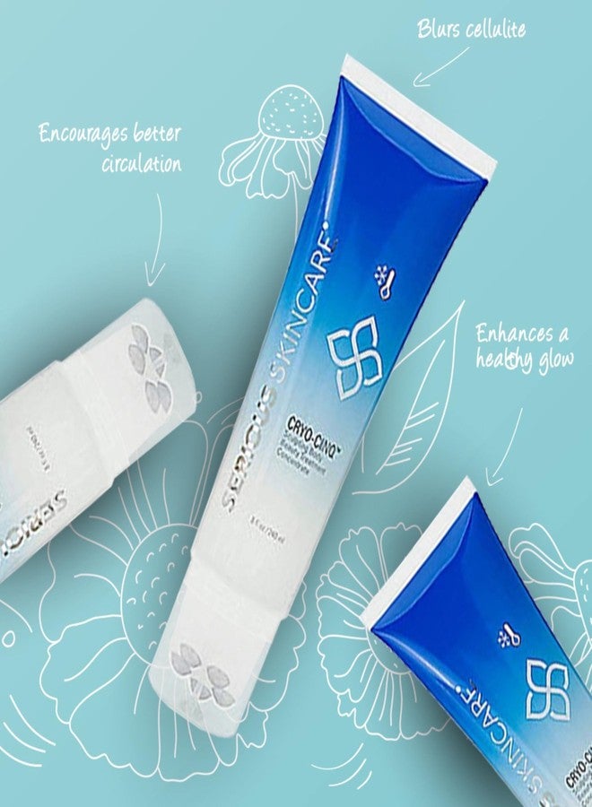 Serious Skincare Anti-Cellulite Cryo-Cinq Cold Sculpting Body Cream - Skin Firming, Tightening for Stretch Marks, Legs, Arms, Buttock - Caffeine Body Moisturizer - Rollerball Applicator - 8 oz. - Image 2