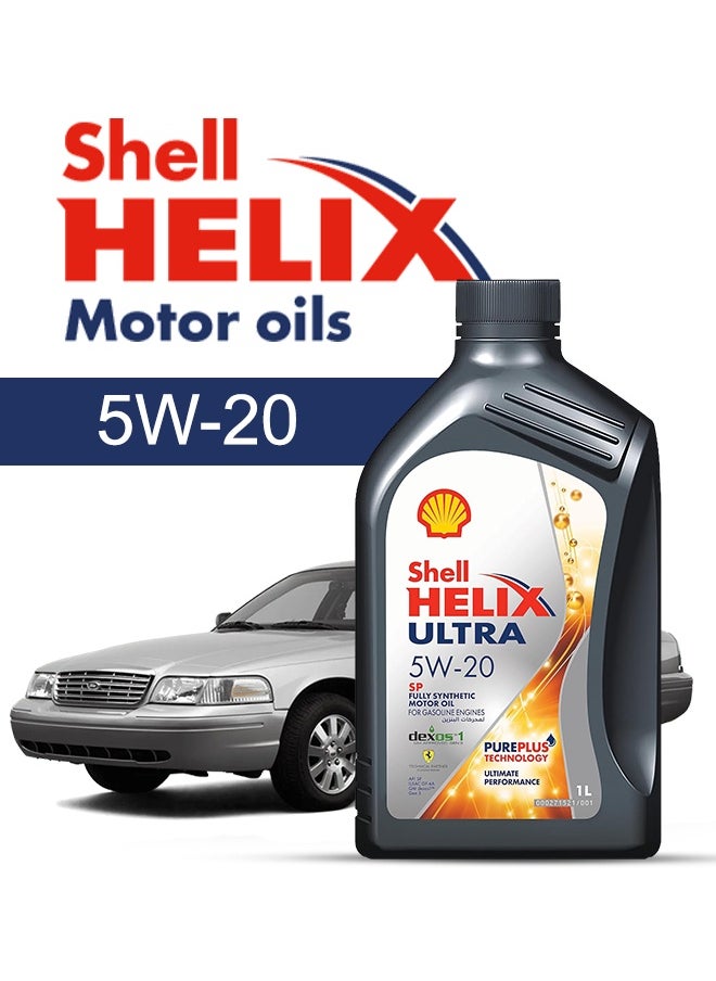 Shell Engine Oil – For FORD Crown  2011 - 2003، 6 Liter، viscosity 5w20 Shell - With Engine Oil Filter - 2003 2004 2005 2006 2007 2008 2009 2010 2011 