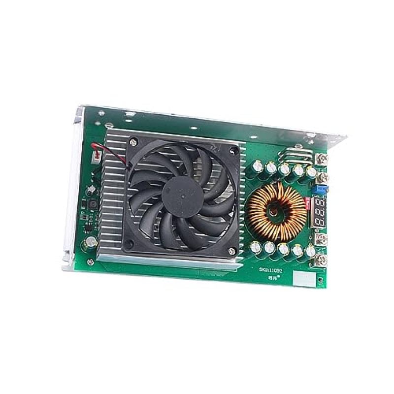 Dc-Dc Buck Converter White 1500W 50A Real-Time Voltage Monitoring Step Down Module - Intelligent Thermal Management Adjustable Voltage Regulator for High-Current Electronics Projects Battery Charging - Image 5