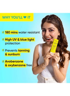 Dot & Key Lime Rush Swim + Sports Sunscreen Spf 50 Pa++++ | Water Resistant & Sweat Resistant Sunscreen | Uv/Uva Protect | No White Cast | Prevents Tan | For All Skin Types | For Women & Men  - Image 2