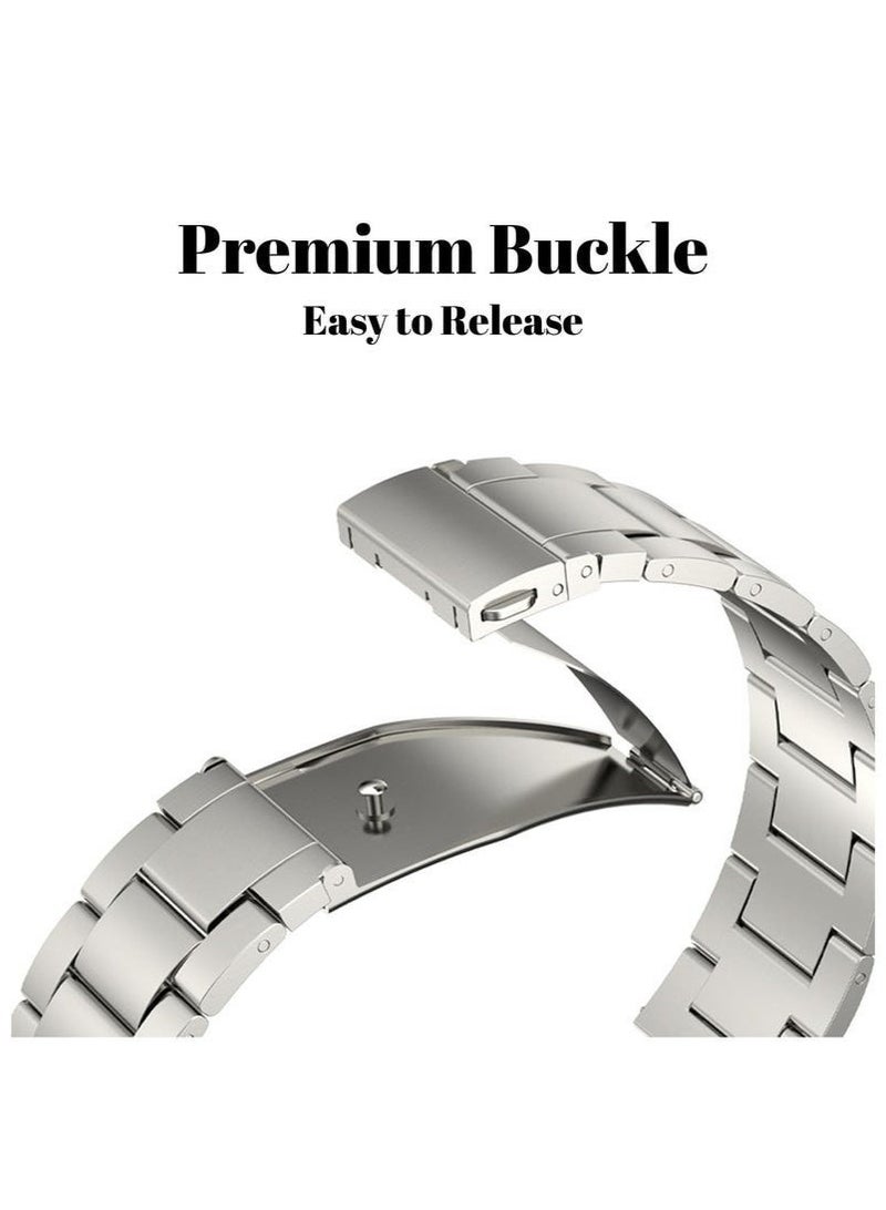 Youque Metal Watch Band Compatible with Huawei Watch 4 Pro/GT Runner/GT4 46mm/GT3 46mm/GT2 46mm Wrist Strap Compatible with Huawei Watch 3/Watch 3 Pro Bands for Huawei Watch GT2 Pro/GT3 Pro Bracelet/honor MagicWatch2 46mm - Image 3