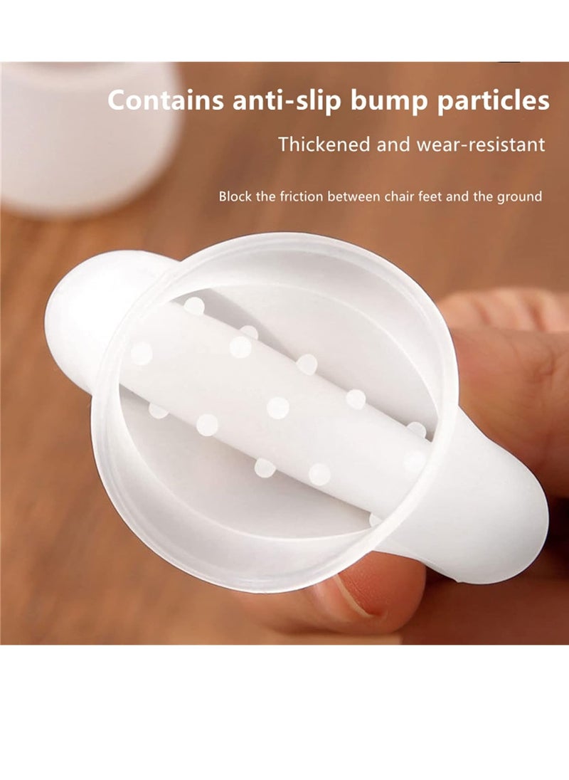 PAMEER 20pcs Home Furniture Base Protectors, Silicone Chair Leg Cap Cover, Anti-slip Chair Leg Rubber Pads, Non-Slip Mute Foot Covers for Chair Bed Dining Table Stool Wear Resistant Home Furniture Base Pads  - Image 4
