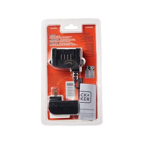 BLACK+DECKER 20V MAX Lithium Battery Charger, Compatible with 12V and 20V Battery, Battery Sold Separately (LCS1620B) - Image 4