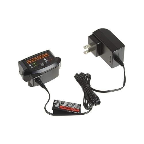 BLACK+DECKER 20V MAX Lithium Battery Charger, Compatible with 12V and 20V Battery, Battery Sold Separately (LCS1620B) - Image 1