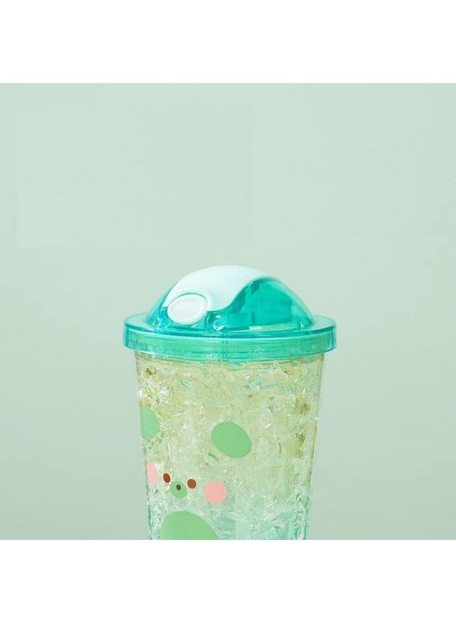 TEMSON زجاجة مياه سيبر مع شفاطة للأطفال زجاجة مياه سيبر لطيفة للأطفال مضادة للتسرب برسومات كرتونية للأطفال زجاجة مياه سيبر للبنات 390 مل (Czmx10016) (وردي) - Image 5