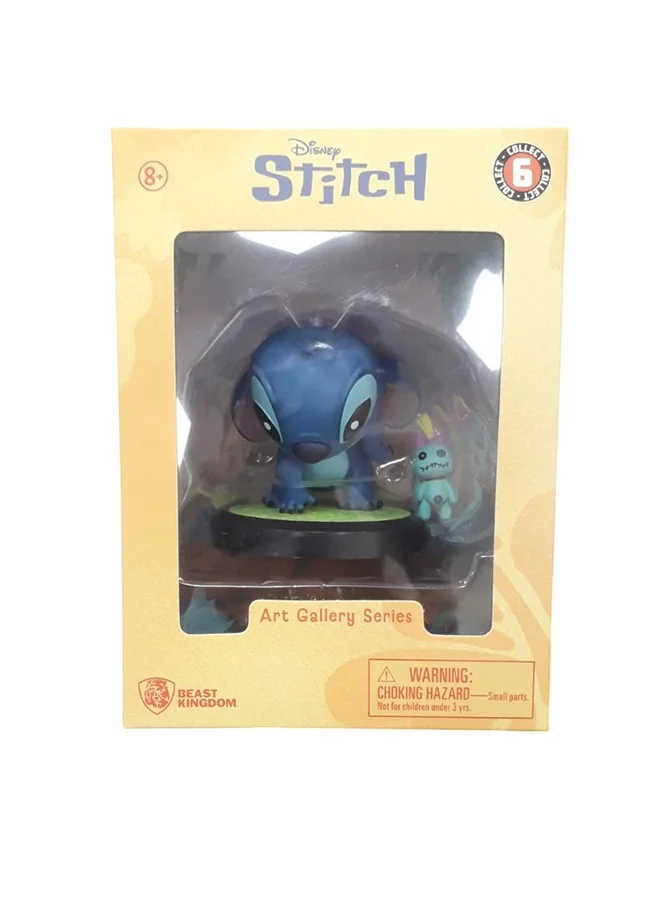 ديزني Lilo And Stitch Art Gallery Figure Series| Collectible Figure | Display Figure | Perfect Gift for Collectors and Kids - Stitch Gleaning the Scrump