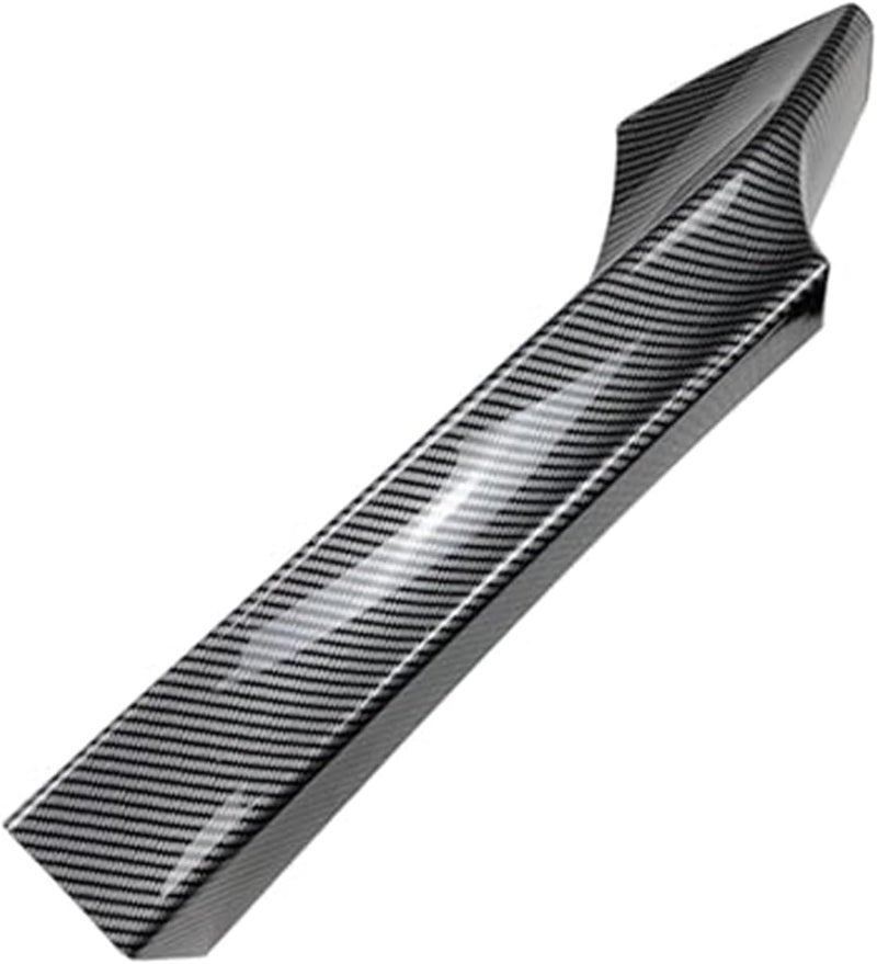 QASULER Carbon Fiber Look Front Bumper Spoiler Lip and Side Splitter - Image 2