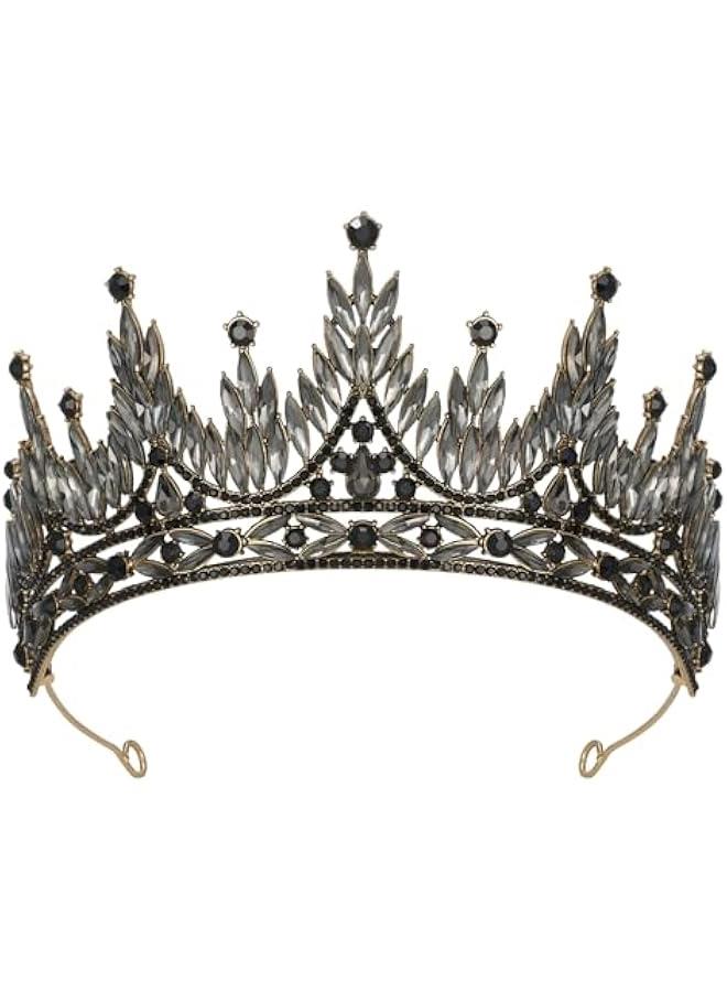 Tiaras and Crowns for Women, Wedding Tiara for Bride, Rhinestone Queen Crown, Crystal Costume Hair Accessories for Birthday Prom Quinceanera Celebration - Image 1