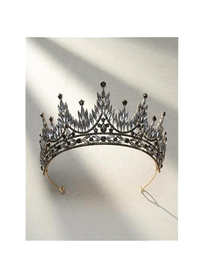 Tiaras and Crowns for Women, Wedding Tiara for Bride, Rhinestone Queen Crown, Crystal Costume Hair Accessories for Birthday Prom Quinceanera Celebration - Image 4