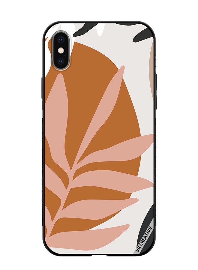 VR CREATIVE Protective Case Cover For Apple iPhone XS Max Leaf Tropical Design Multicolour - Image 1