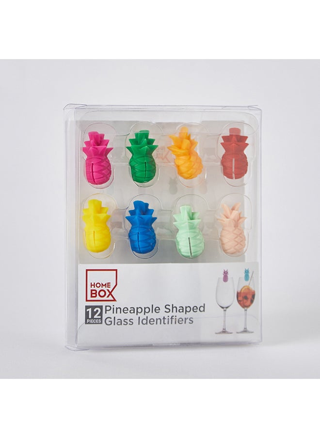 Home Box 12-Piece Pineapple Shaped Cup Identifier Set 2.5 x 1.3 x 1 cm  - Image 5