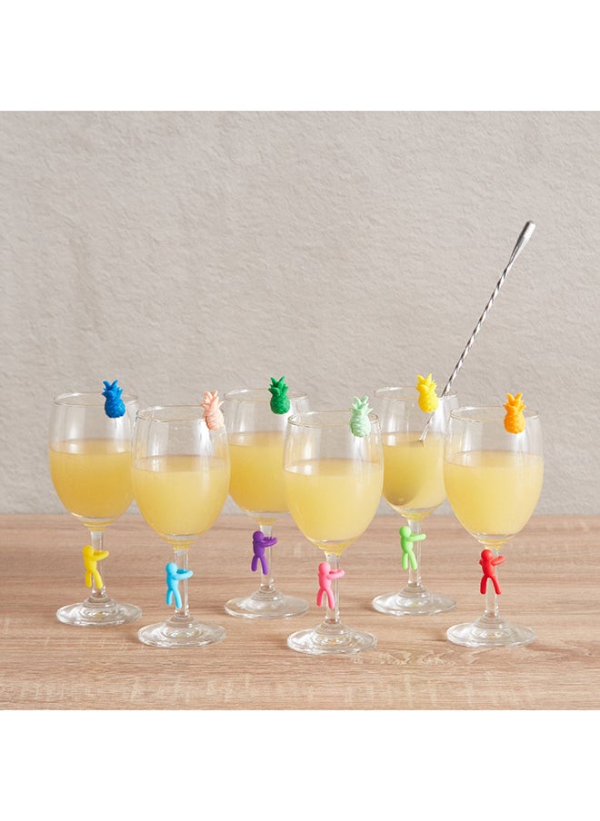Home Box 12-Piece Pineapple Shaped Cup Identifier Set 2.5 x 1.3 x 1 cm  - Image 4