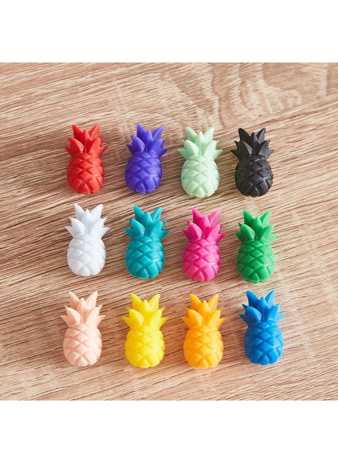 Home Box 12-Piece Pineapple Shaped Cup Identifier Set 2.5 x 1.3 x 1 cm  - Image 1