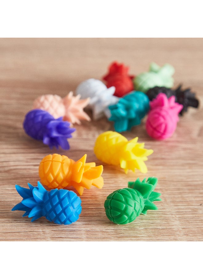 Home Box 12-Piece Pineapple Shaped Cup Identifier Set 2.5 x 1.3 x 1 cm  - Image 2