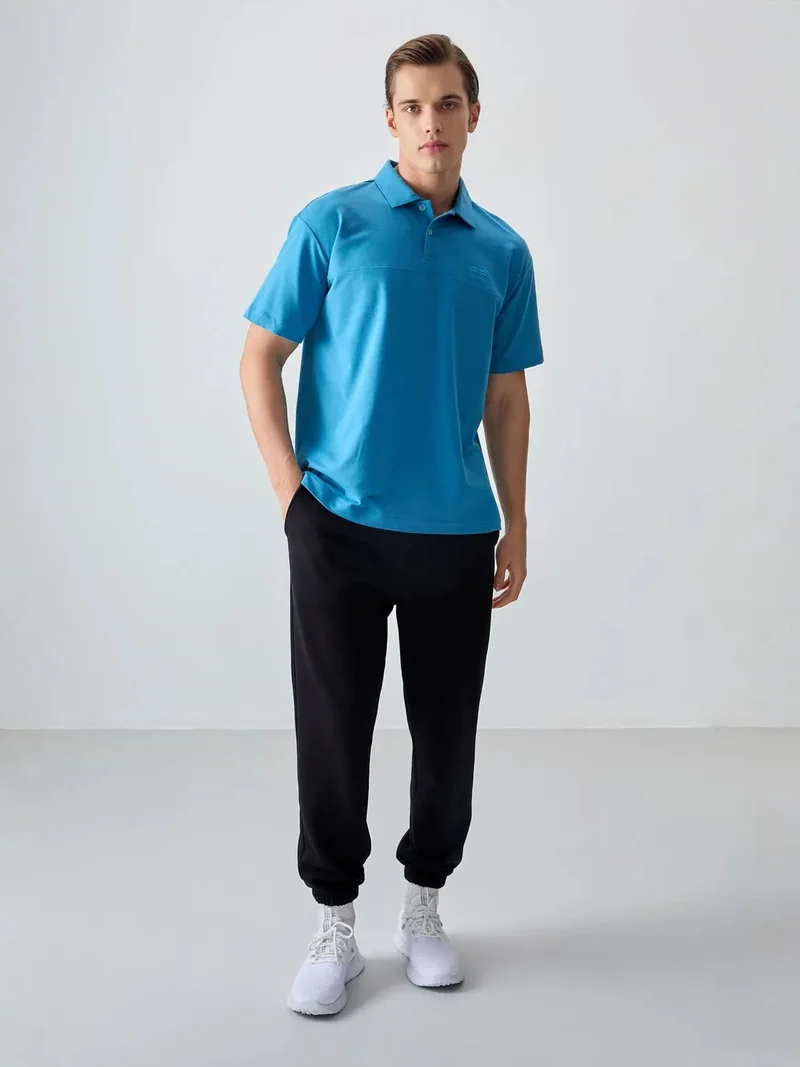 تومي لايف TOMMY Oversized Polo Collar T-Shirt