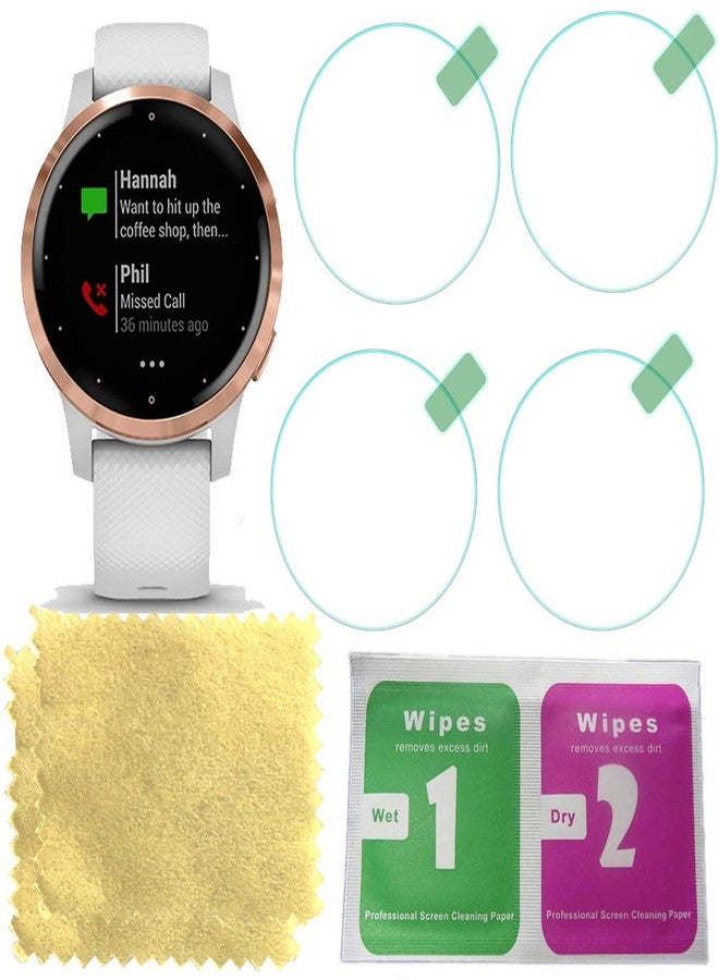 OCTOBER Octelect Tempered Glass Screen Protector for Garmin vivoactive 4S & Venu Smart Watch - Image 1