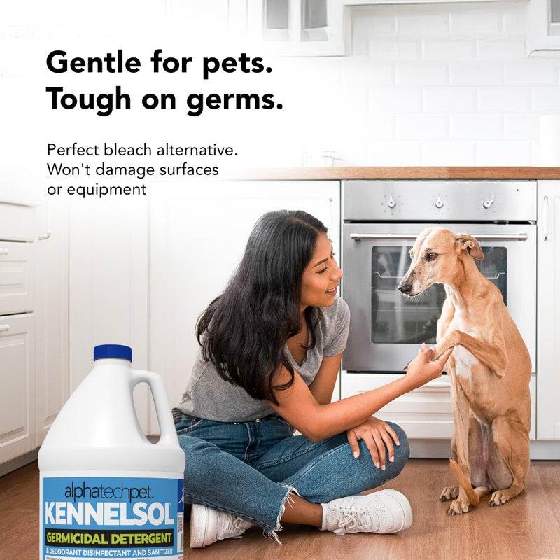 ATP KennelSol 1-Step Kennel Cleaner - 1 Gallon Liquid Disinfectant, Effective Against Bacteria and Viruses, Deodorizer Wintergreen Scent by Alpha Tech Pet - Image 5