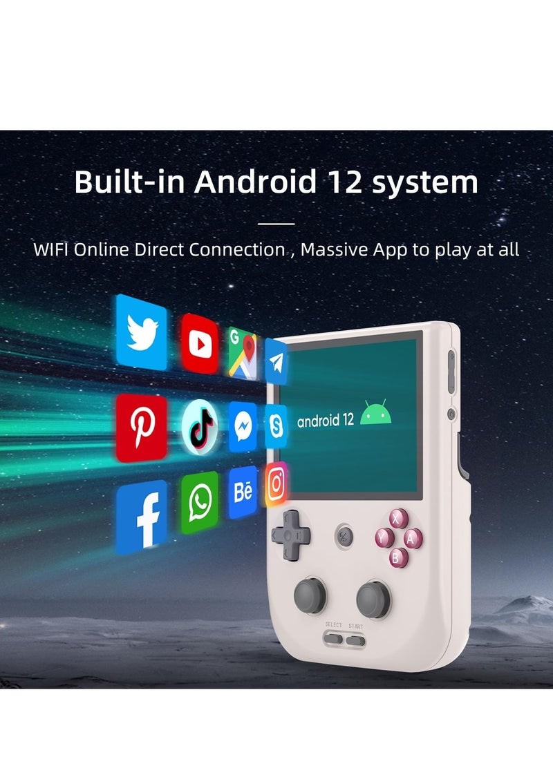 ANBERNIC  RG405V Retro Handheld Game Console, Unisoc Tiger T618 Android 12 System 4.0 Inch IPS Touch Screen Support 5G WiFi Bluetooth 5.0 with 128G TF Card 3172 Games 5500mAh Battery  - Image 4