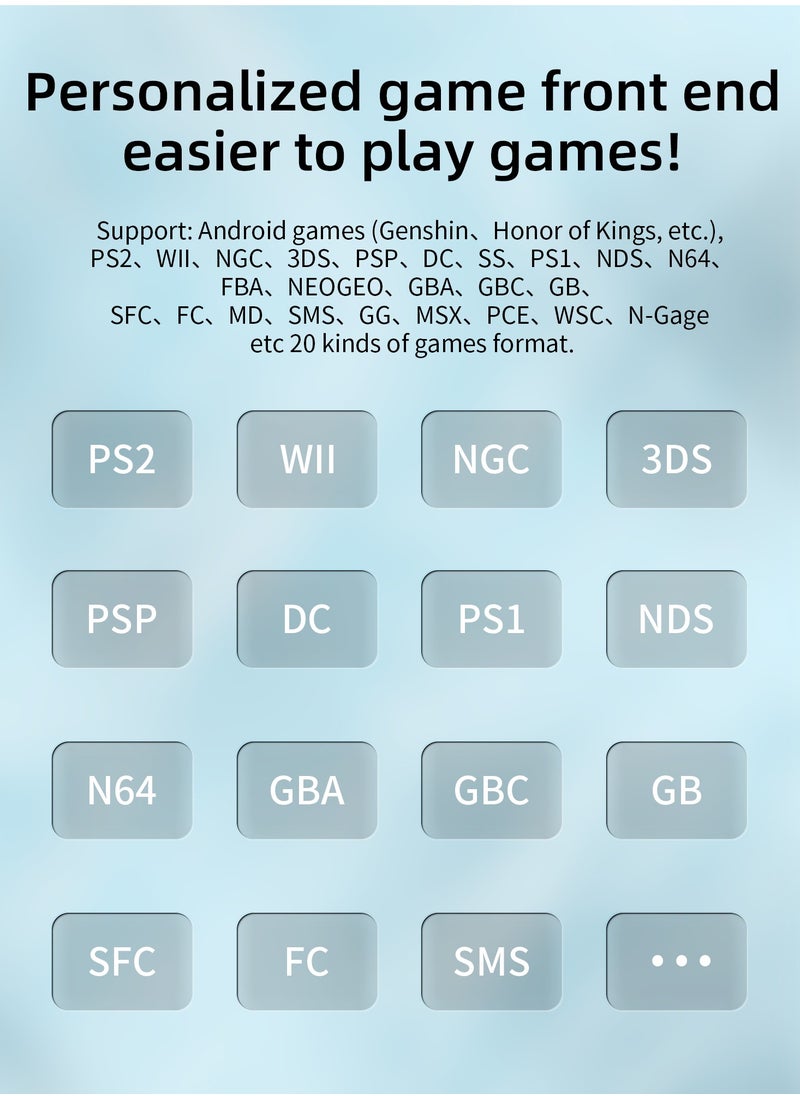 ANBERNIC  - RG405V Retro Handheld Game Console, Unisoc Tiger T618 Android 12 System 4.0 Inch IPS Touch Screen Support 5G WiFi Bluetooth 5.0 with 128G TF Card 3172 Games 5500mAh Battery - Image 1