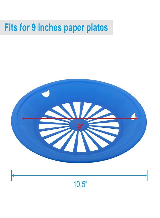 Cosmos Pack of 8 Reusable Plastic Paper Plate Holders, Holding 9" Paper Plates for BBQ's, Parties, & Camping - Image 5