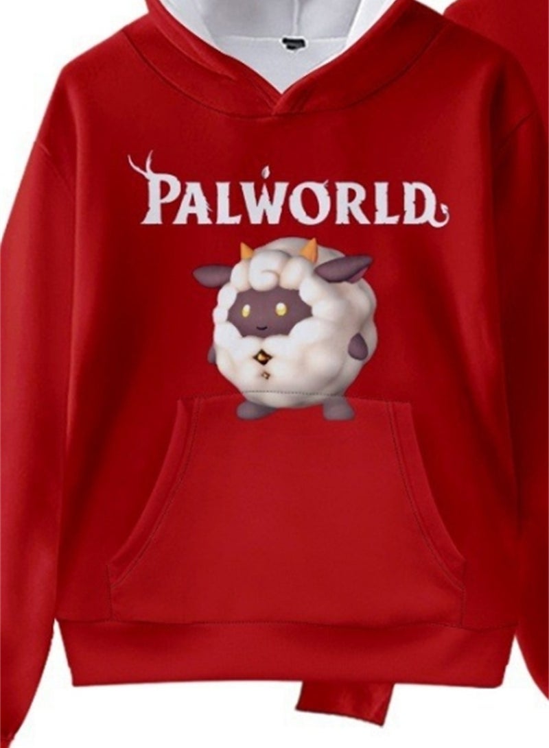 Palworld Phantom Beast Pallu 3D Digital Printing Cat Ears Hooded Sweatshirt - Image 3